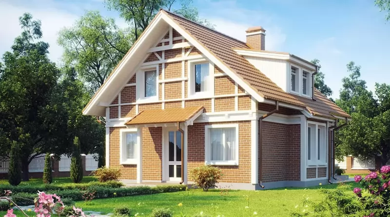 Планировка КД-107 Кирпичный дом Шиниол, 107.2 кв.м