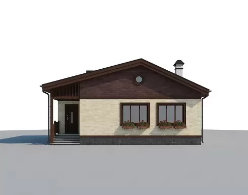Планировка КД-61 Кирпичный дом Помора, 61.3 кв.м.