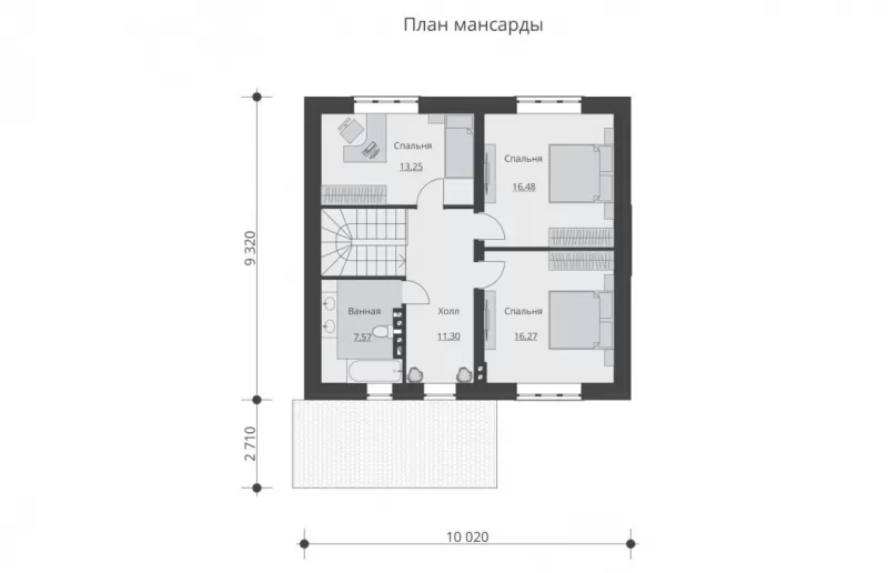 Планировка КД-116 Дом из кирпича Клеково, 116.33 м.кв.