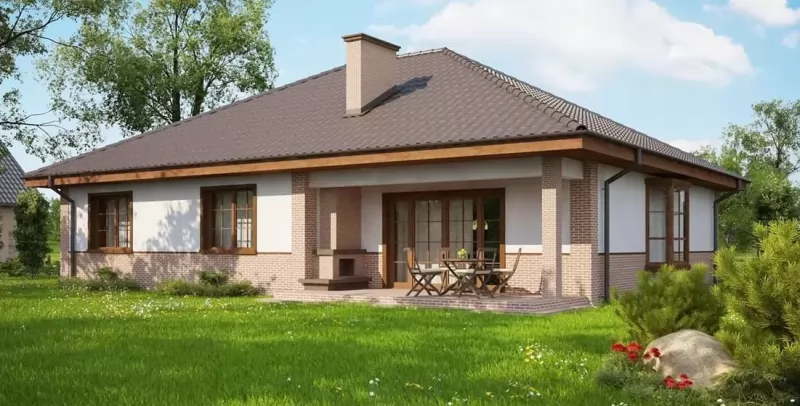 Планировка КД-134 Дом из кирпича Дориша, 134.23 м.кв