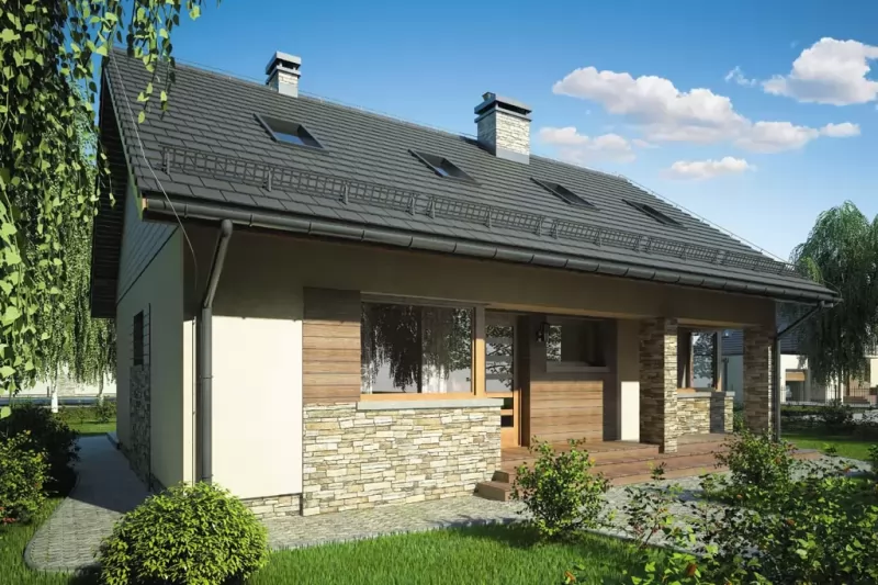 Планировка КД-112 Дом из кирпича Хидрун, 112.4 м.кв.