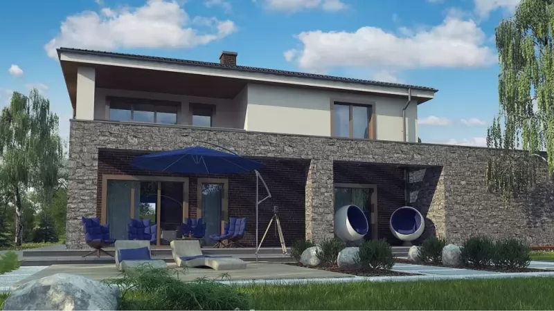 Планировка КД-239 Дом из кирпича Авирелия, 239.2 м.кв.