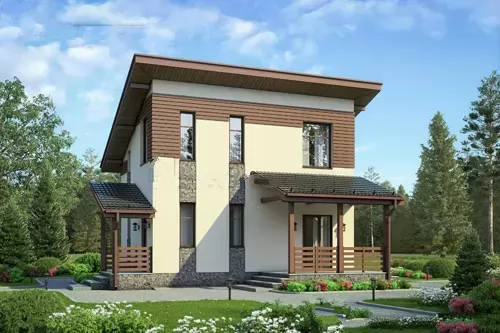 КД-73 Дом из кирпича Кастлер, 73.1 м.кв.