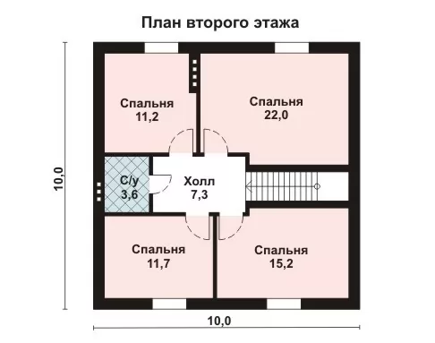 Планировка КД-257 Дом из кирпича Стефан, 257 м.кв.
