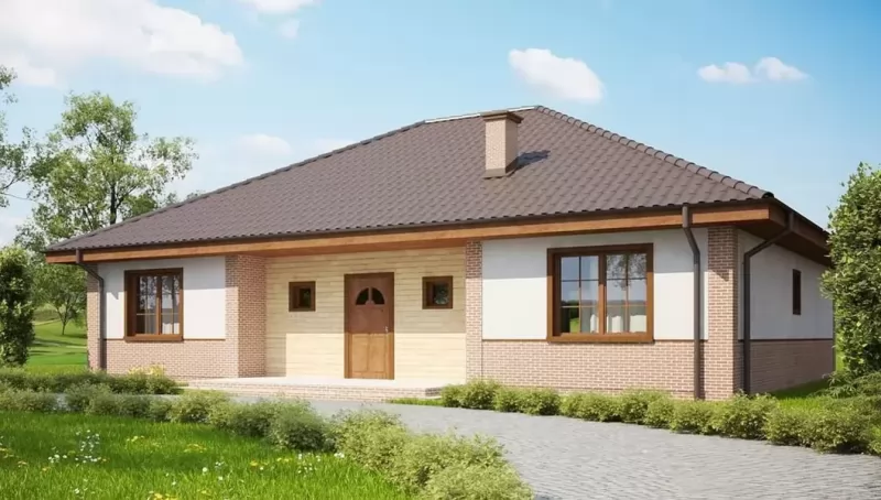 Планировка КД-134 Дом из кирпича Дориша, 134.23 м.кв
