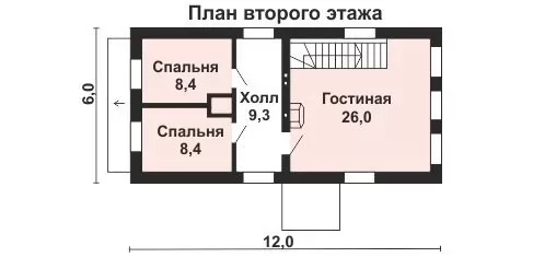 Планировка КД-88 Кирпичный дом Буст, 88.67 кв.м