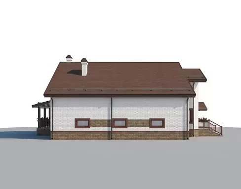 Планировка КД-268 Дом из кирпича Сивинья, 268.4 м.кв.