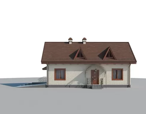 Планировка КД-88 Дом из кирпича Олунер, 88.67 м.кв.