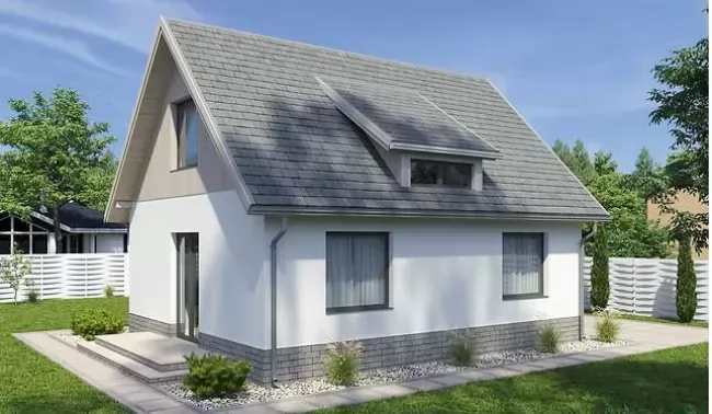 Планировка КД-62 Дом из кирпича Диод, 60.27 кв.м.