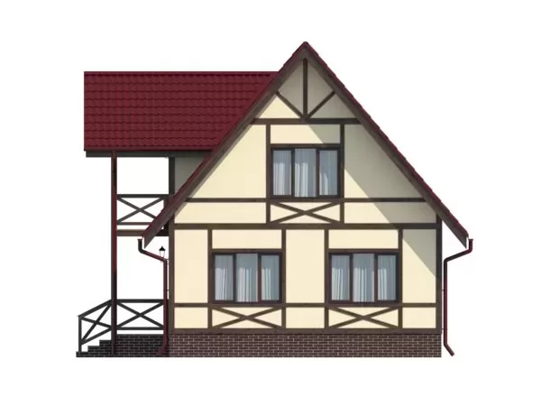 Планировка КД-94 Дом из кирпича Бертута, 94.42 м.кв.