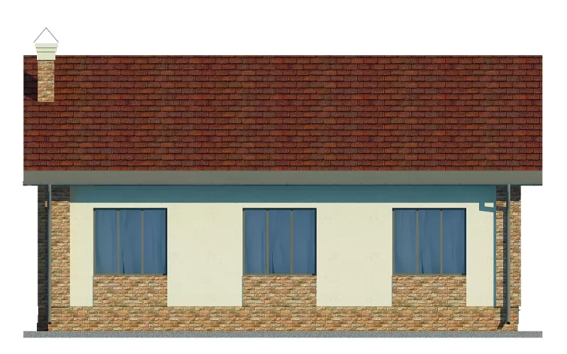 Планировка КД-113 Дом из кирпича Серувис, 113.96 м.кв.