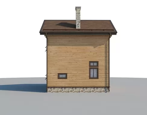 Планировка БД-60 Дом из блоков Ремари, 60 м²