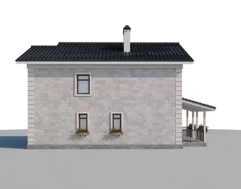 Планировка БД-139 Дом из блоков Люмисфера, 139 м²