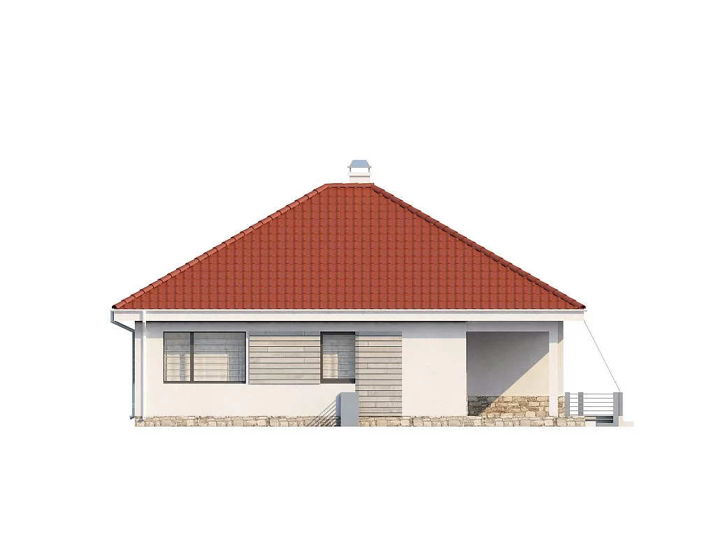 Планировка ПБ-91 Дом из пеноблока Мифика, 91 м²