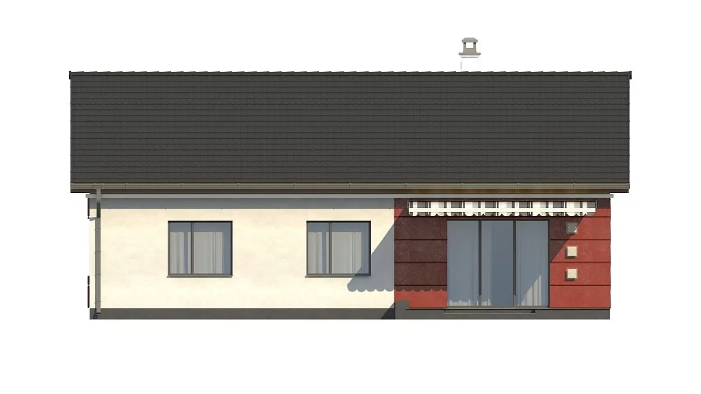 Планировка ПБ-93 Дом из пеноблока Сказорис, 93 м²