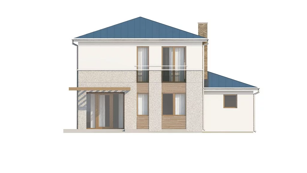Планировка ПБ-134 Дом из пеноблока Бурун, 134 м²