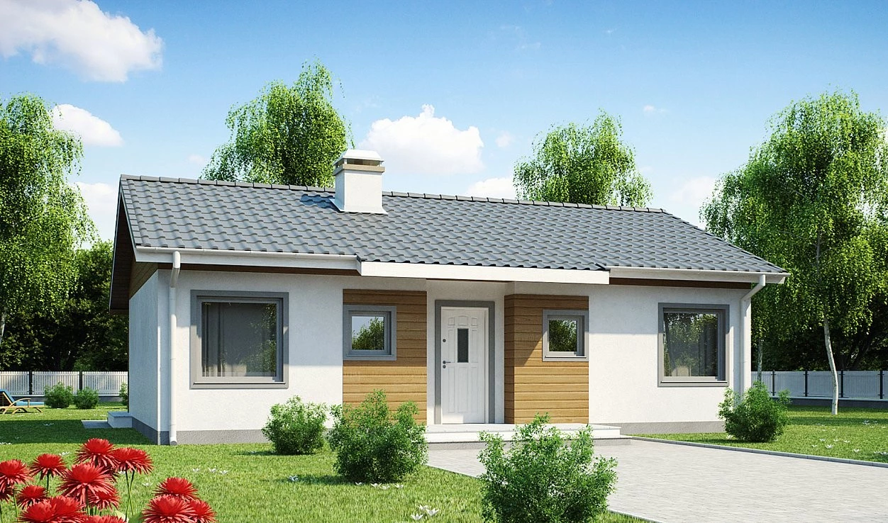 КБ-82 Дома из керамзитобетона Туманис, 82 м²