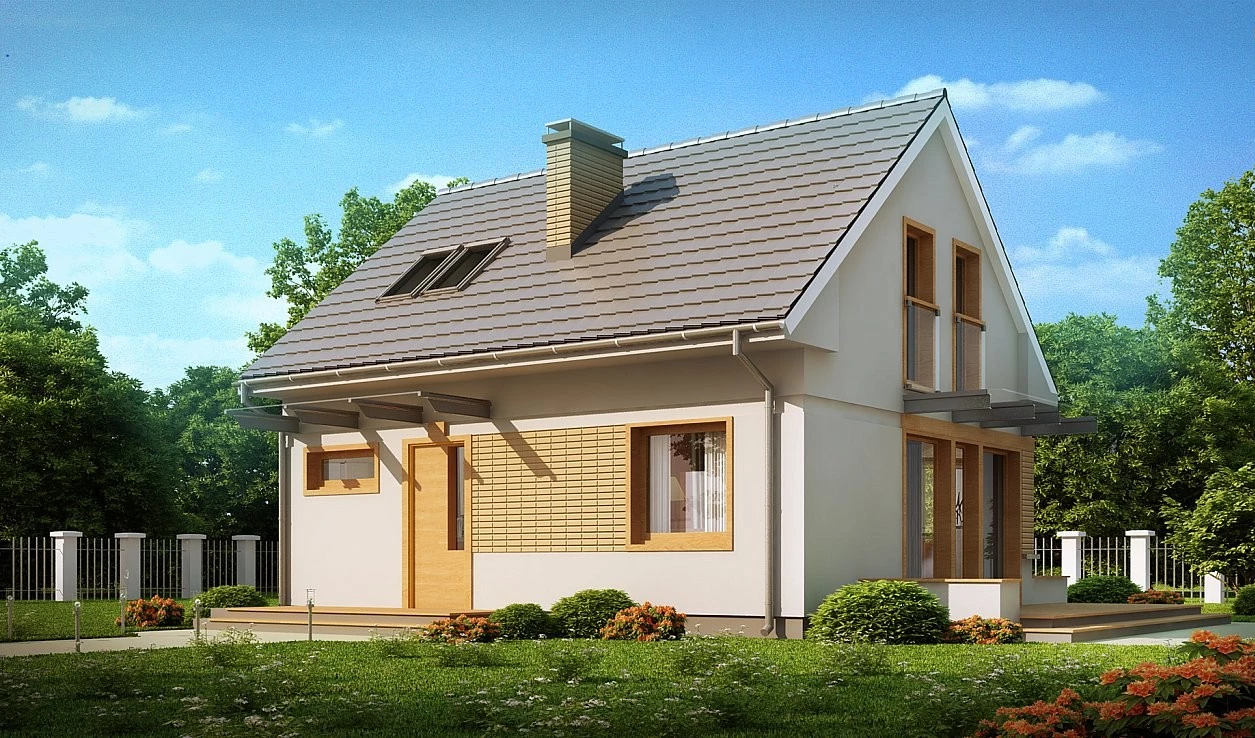 ПБ-92 Дом из пеноблока Эльфвуд, 92 м²