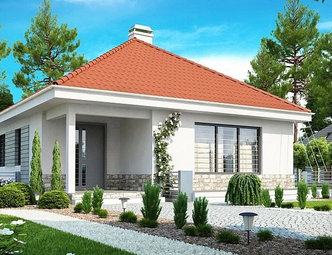 ПБ-91 Дом из пеноблока Мифика, 91 м²