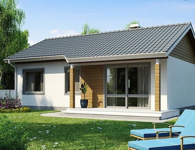 Планировка КБ-82 Дома из керамзитобетона Туманис, 82 м²