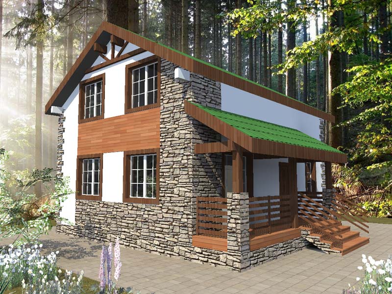 АРБ-120 Дом из арболита Туманис, 120 м²
