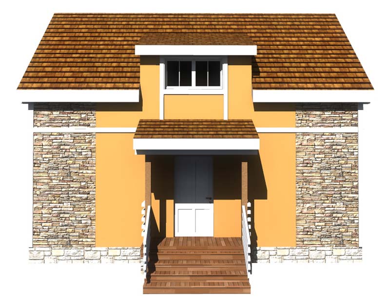 Планировка АРБ-96 Дом из арболита Ричек, 96 м²