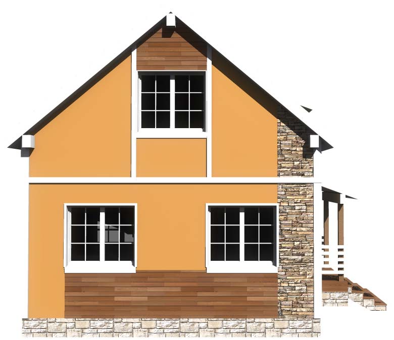 Планировка АРБ-96 Дом из арболита Ричек, 96 м²