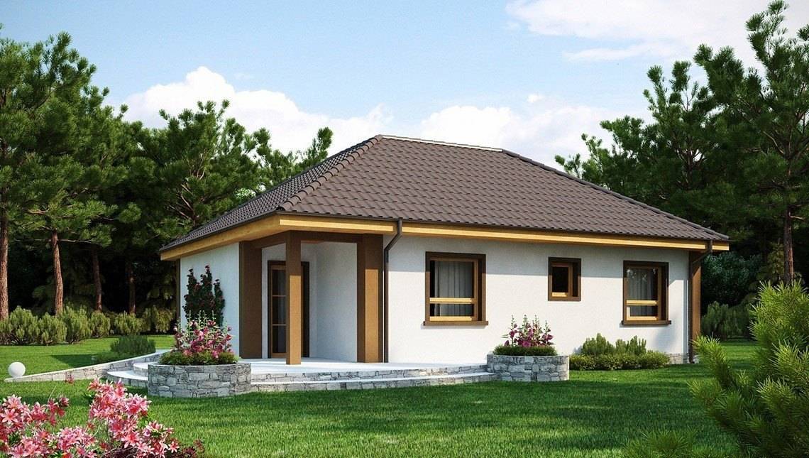 Планировка КД-90 Дом из камня Визарум, 90 м.кв.