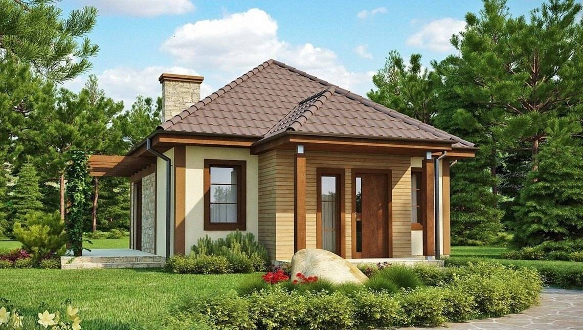 Планировка КОМБ-54 Комбинированный дом Готико, 54 м²