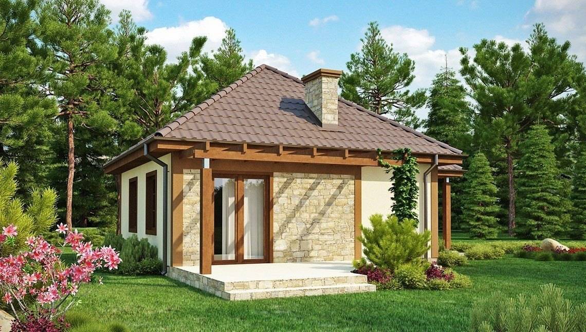 Планировка КОМБ-54 Комбинированный дом Готико, 54 м²