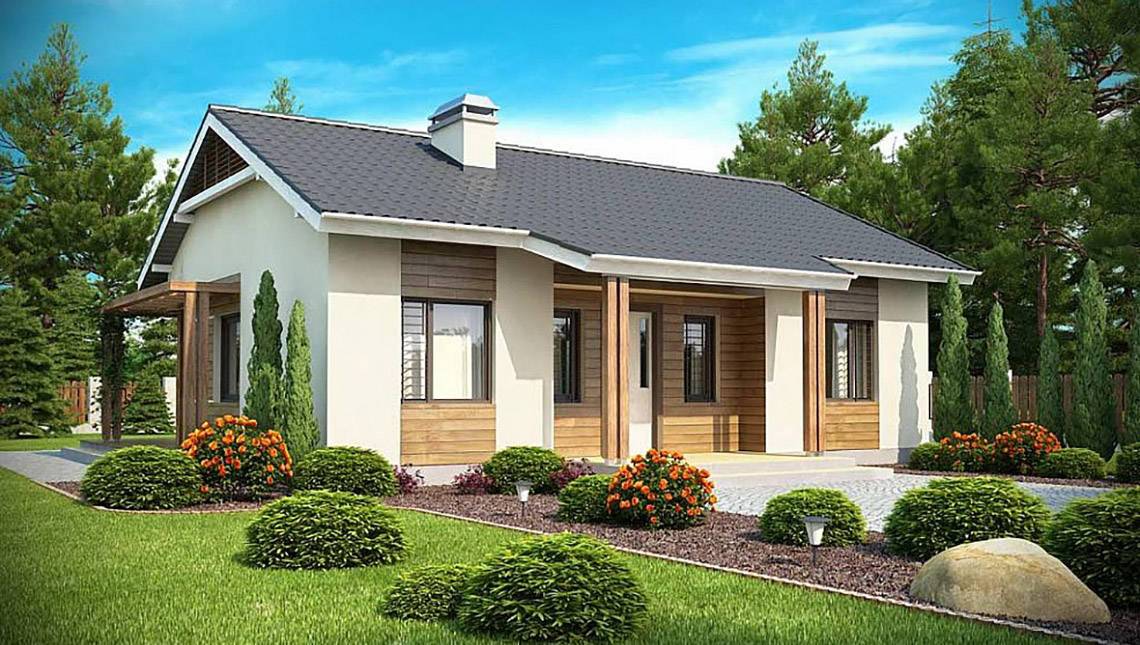 КОМБ-75 Комбинированный дом Спектр, 75 м²
