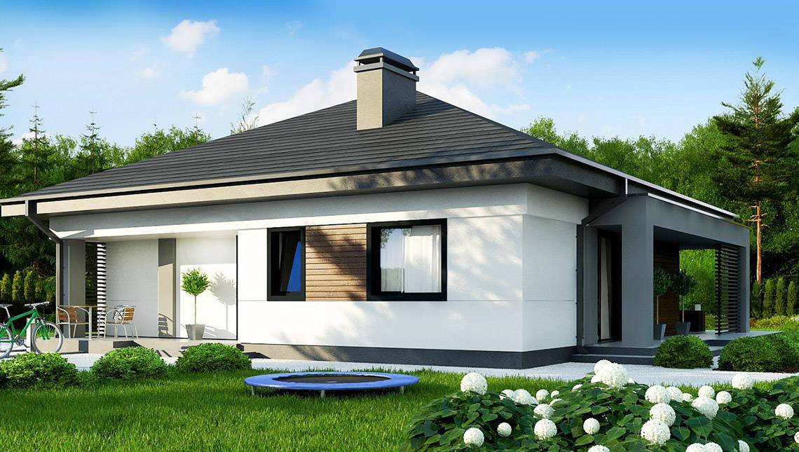 Планировка КОМБ-86 Комбинированный дом Ревликт, 86 м²