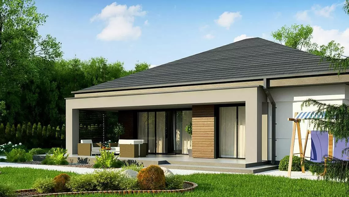 Планировка КОМБ-86 Комбинированный дом Ревликт, 86 м²
