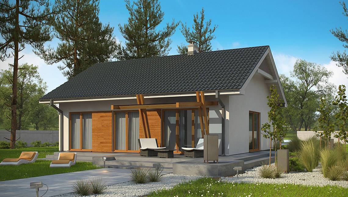 Планировка ТК-97 Дом из тёплой керамики Логари, 97 м.кв.