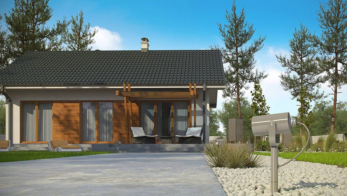 Планировка ТК-97 Дом из тёплой керамики Логари, 97 м.кв.