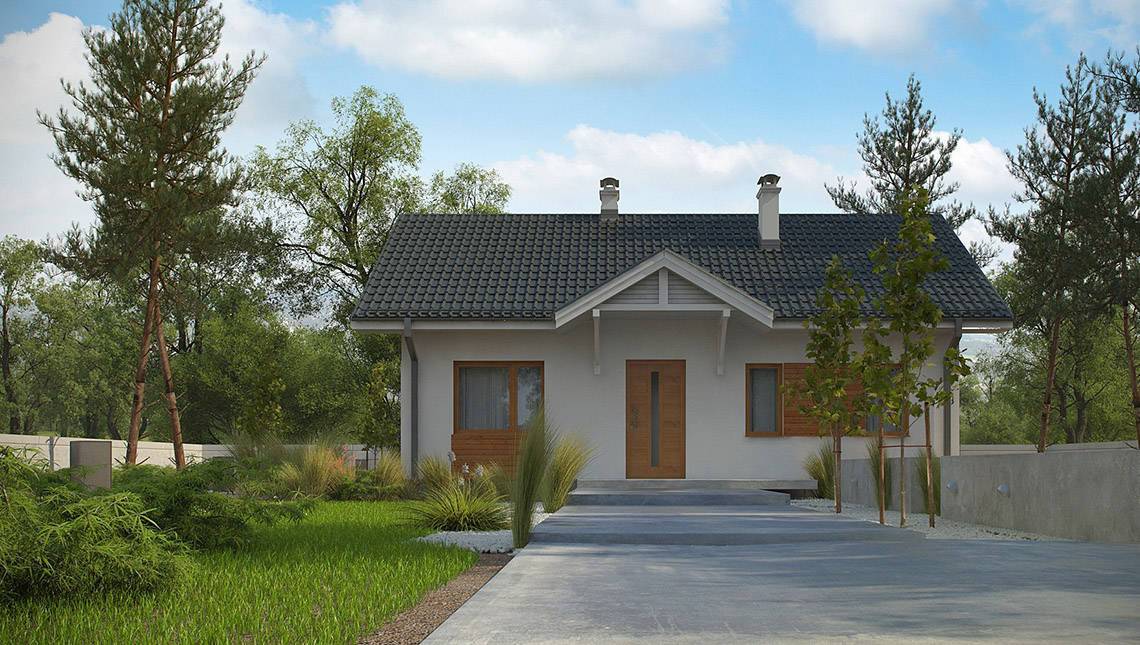 Планировка ТК-97 Дом из тёплой керамики Логари, 97 м.кв.