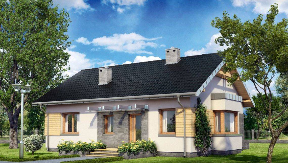 КОМБ-88 Комбинированный дом Пирикол, 88 м²