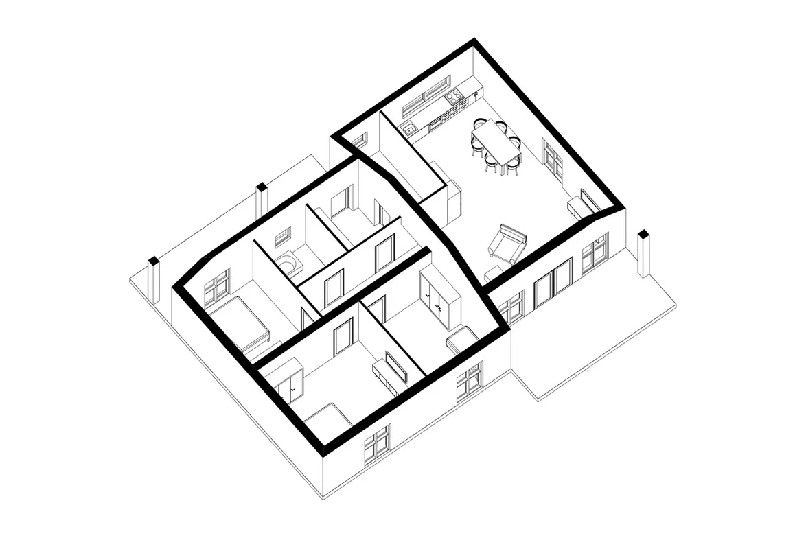 Планировка ПСБ-115 Дом из полистиролбетона Радолик, 115 м²