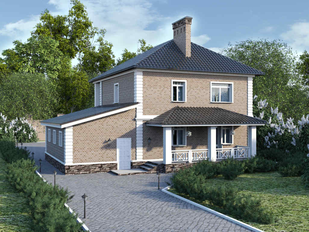 Планировка ГС-192 Дом из газосиликатных блоков Эдж, 192 кв.м.