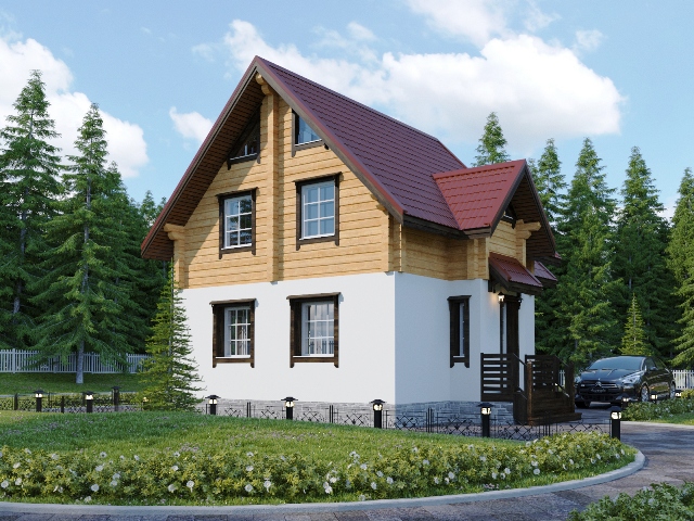 КОМБ-60 Комбинированный дом Бурган, 60 м²