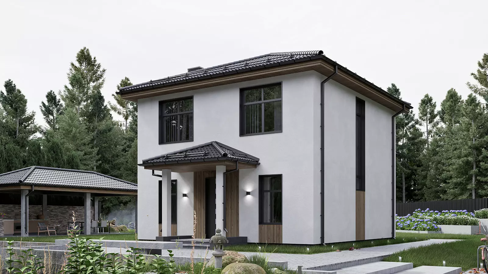 Планировка ТК-120 Дом из тёплой керамики Биззет, 120 м²