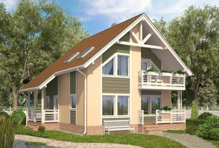 ТД-136 Дом из теплоблоков Варион, 136 м²