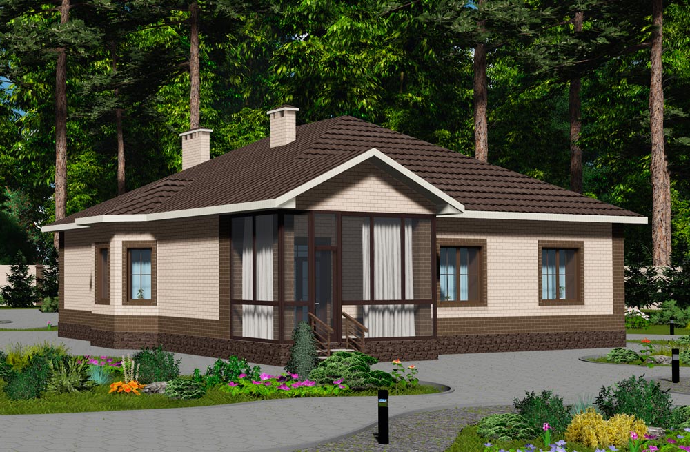 Планировка КД-160 Кирпичный дом Флемс, 160 кв.м.