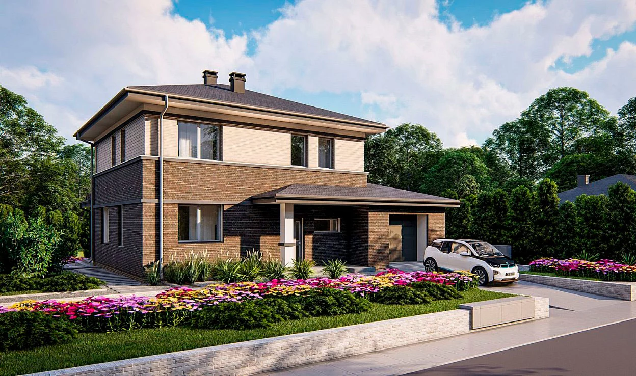 Планировка ГБ-163 Дом из газобетона Фениксия, 163 м²