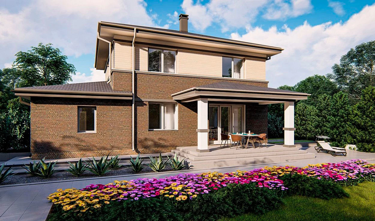 Планировка ГБ-163 Дом из газобетона Фениксия, 163 м²