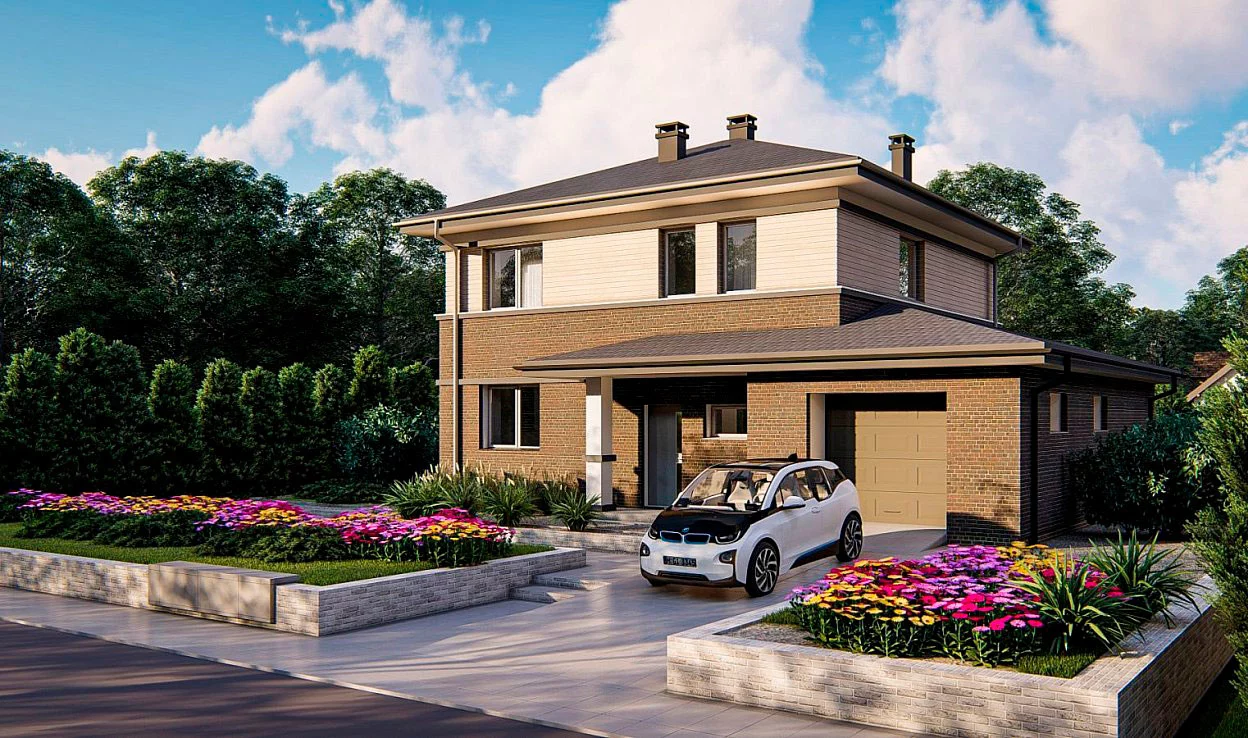 Планировка ГБ-163 Дом из газобетона Фениксия, 163 м²