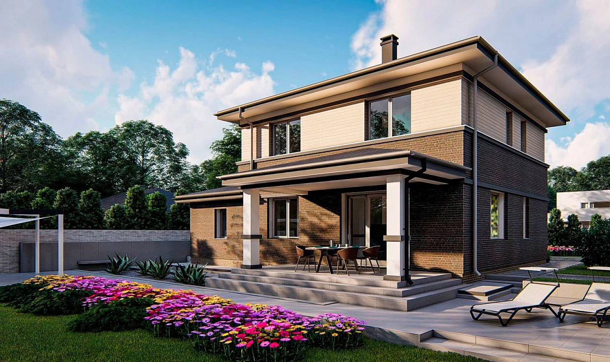 Планировка ГБ-163 Дом из газобетона Фениксия, 163 м²