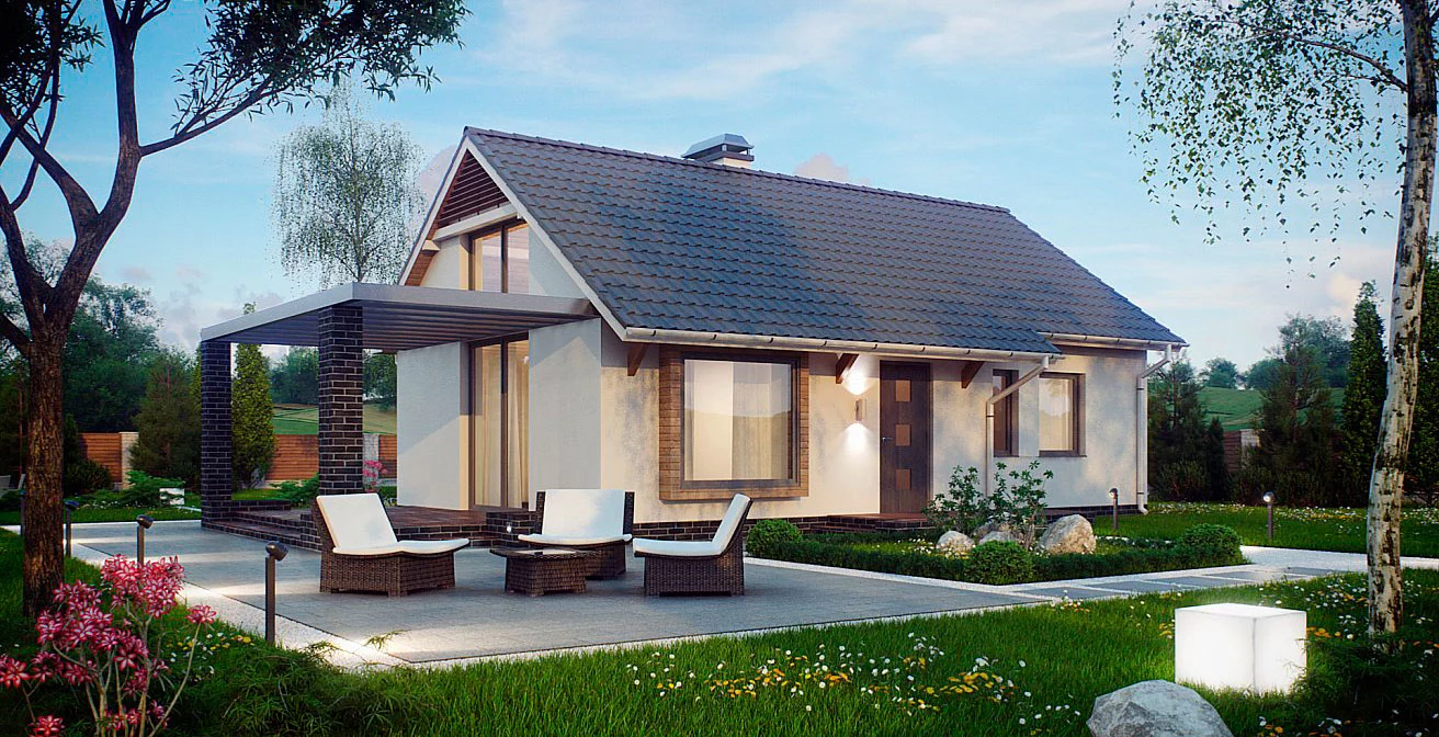ГБ-61 Дом из газобетона Асталис, 61 м²