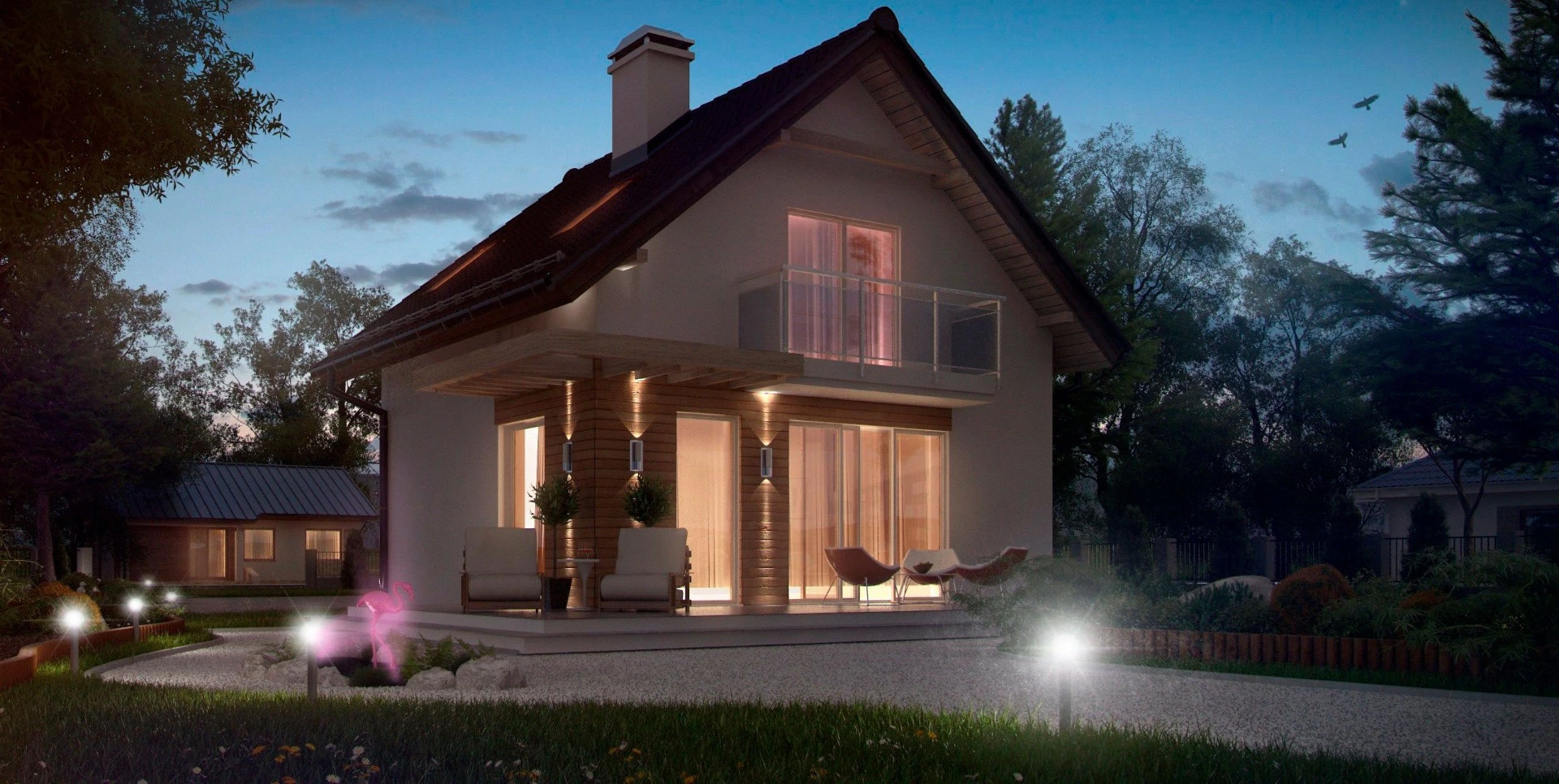 Планировка КБ-78 Дома из керамзитобетона Орбитон, 78 м²