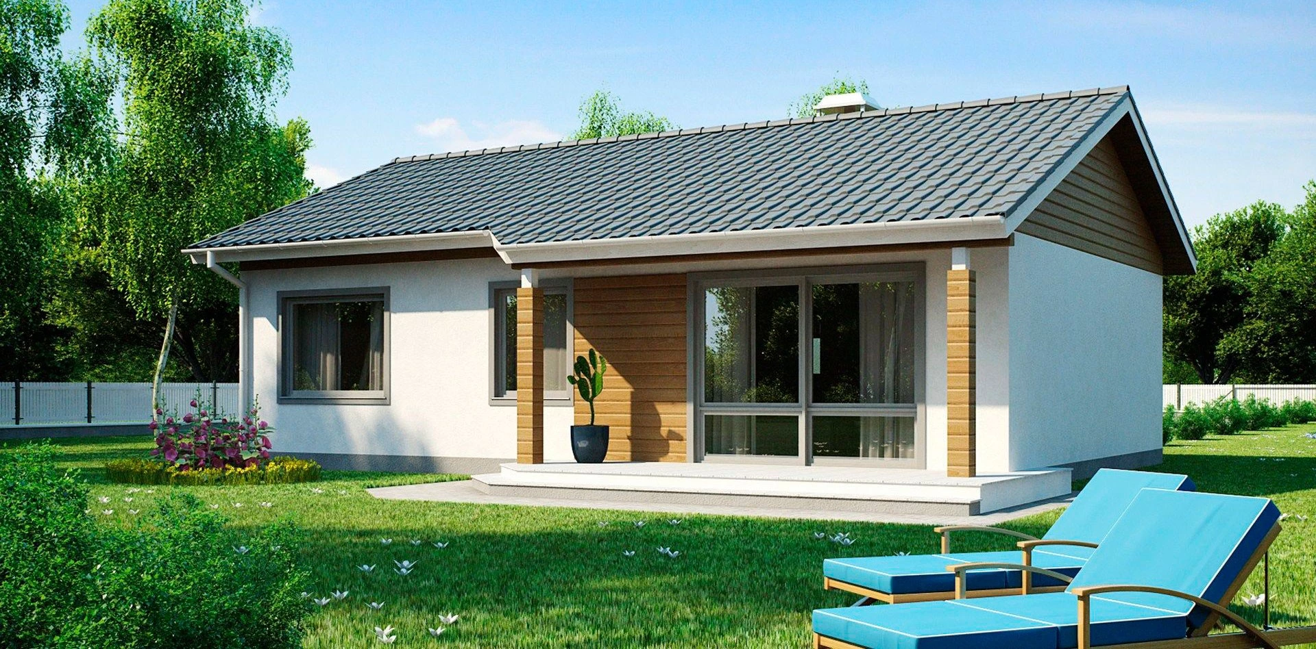 Планировка ГБ-82 Дом из газобетона Энигма, 82 м²